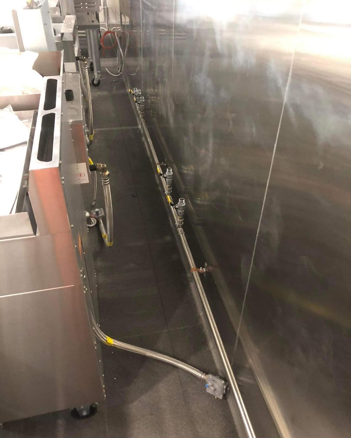Commercial kitchen gas